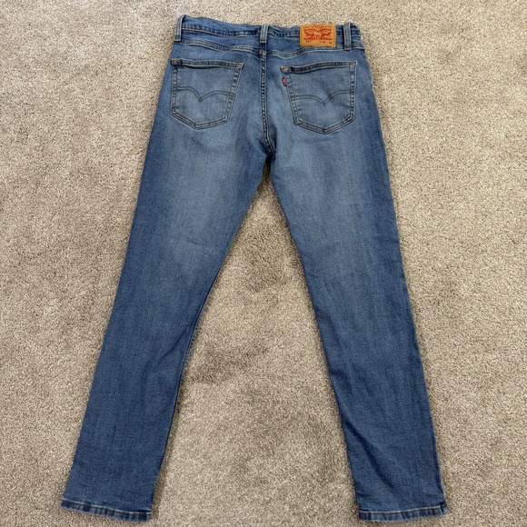 Levis 511 Jeans 33x34 Slim Fit Light Wash Blue Denim Casual Modern Everyday - Picture 7 of 9